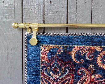 Tapestry rod with clips sale
