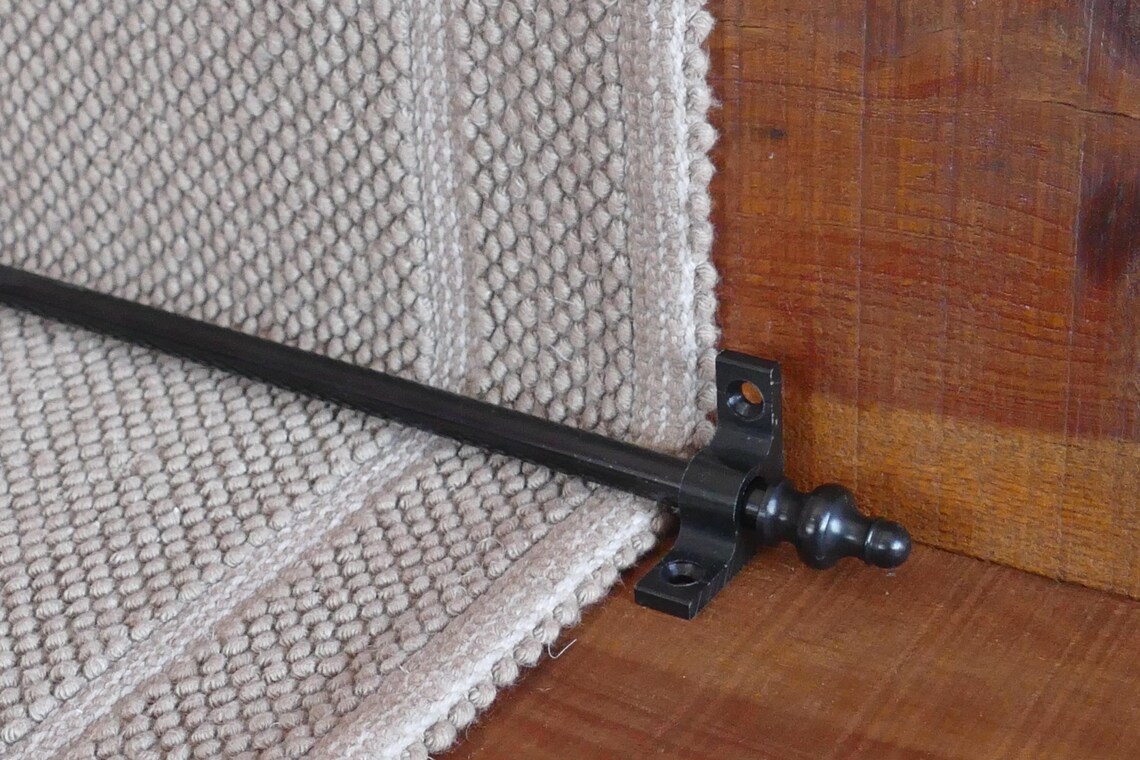 Black Stair Rodrunner Rods3/8'' Stair Carpet Runners Etsy