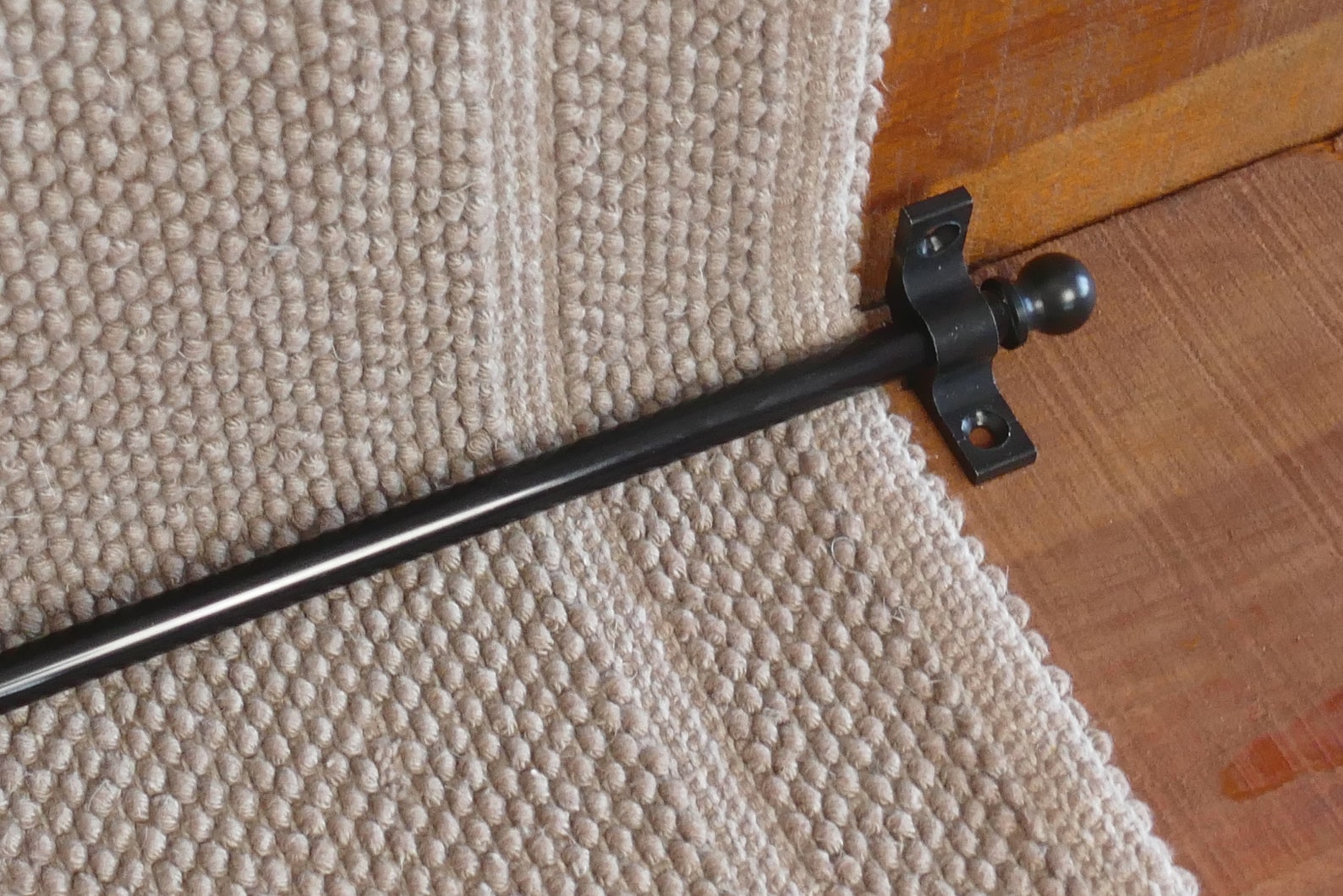 Black Stair Rod,runner Rods,3/8'' Stair Carpet Runners ,hardware Set,stairway Rug Holder Etsy
