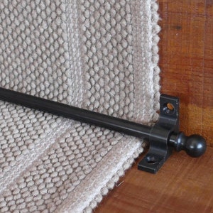 Black Stair Rod,Runner Rods,3/8'' Stair Carpet Runners ,Hardware set,Stairway Rug Holder