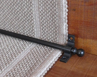 Black Stair Rod ,Runner Rods,3/8'' Stair Carpet Runners ,Hardware set,Stairway Rug Holder