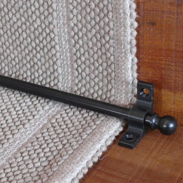 Black Stair Rod ,Runner Rods,3/8'' Stair Carpet Runners ,Hardware set,Stairway Rug Holder