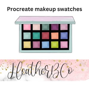 Procreate SWATCHES Makeup Eyeshadow Palette Make up palette