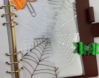 Halloween Spiderweb Foiled Acetate Dashboard: Ring Planner Insert