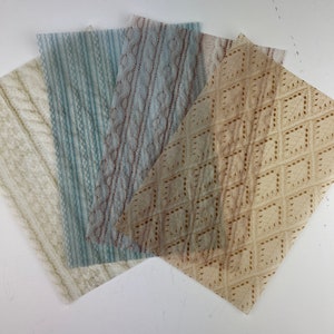 Vellum Sweater Texture Dashboard Set: Ring Planner A6, B6, Personal