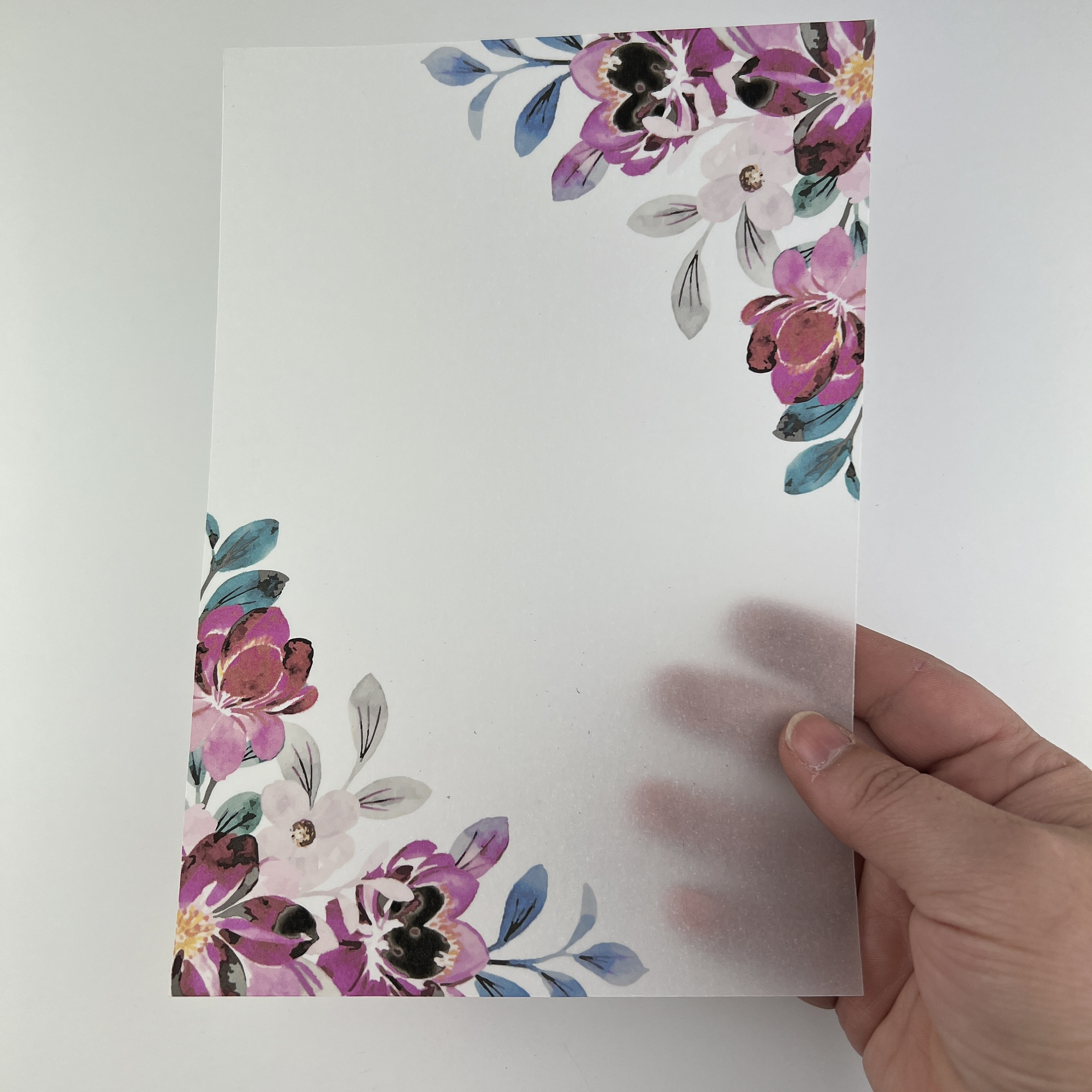 VELLUM FLORAL Set for Ring Planners A6 B6 Personal Etsy