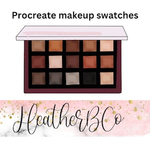 Procreate SWATCHES Makeup Eyeshadow Palette Make up palette