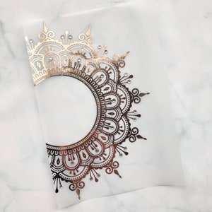 COUTURE CRYSTAL VELLUM Foiled Mandala for ring planners A5, B6, A6, Personal, , Pocket A5 A5 wide