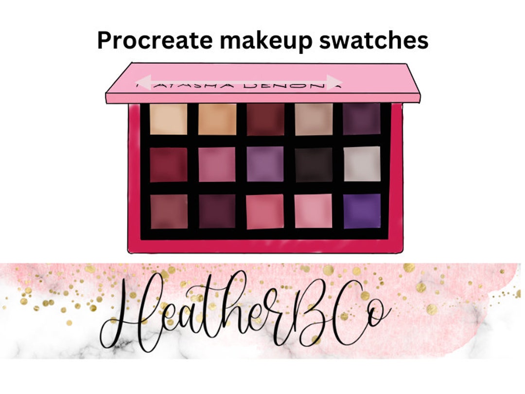 Procreate SWATCHES Makeup Eyeshadow Palette Make up Palette Etsy