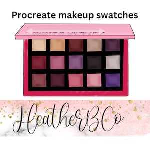 Procreate SWATCHES Makeup Eyeshadow Palette Make up palette