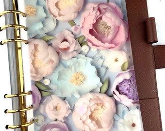 Floral Peonies Vellum Dashboard for Ring Planners