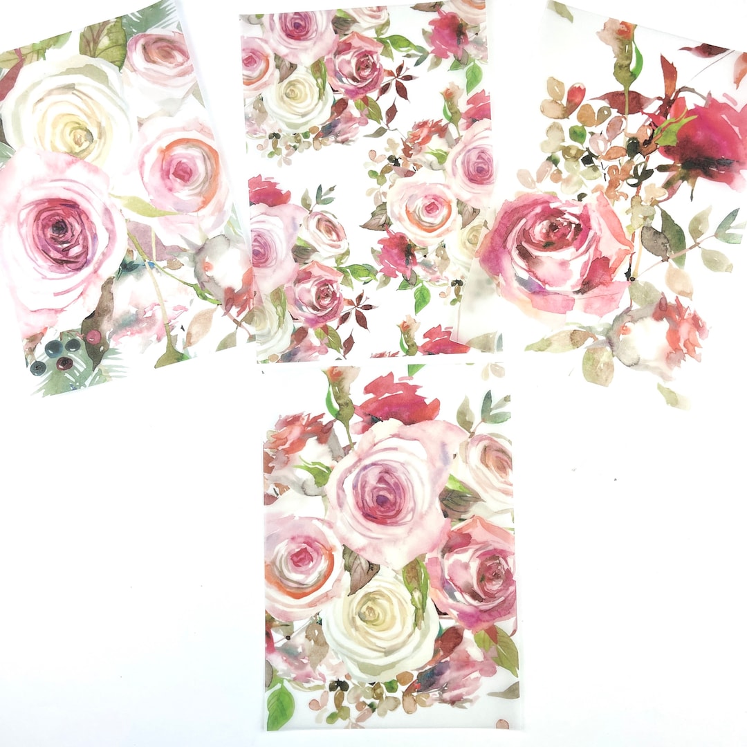 Floral Vellum Dashboard Set: Ring Planner Inserts - Etsy