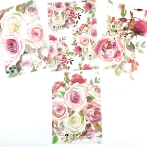 FLORALES VELLUM DASHBOARD Set Pink Floral für Ringplaner, A6, B6, Personal, Personal Wide A5 A5 wide