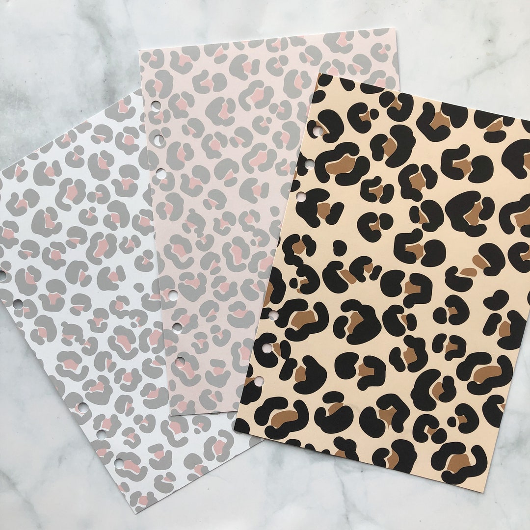 Leopard Print Planner Dashboard: A5, A6, B6, Personal Sizes - Etsy