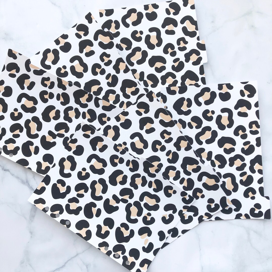 DIVIDER SET Cheetah Leopard for Ring Planners A5, A5 Wide, Pocket ...