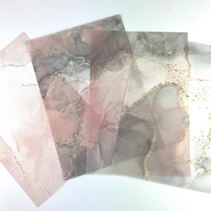 PINK GRAU GOLD Vellum Dashboard Set für Ring Planer, A6, B6, Personal, Personal Wide A5 A5 breit