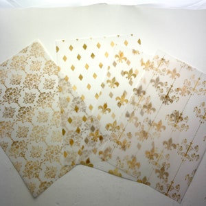 CLASSY Gold VELLUM DASHBOARD Set für Ringplaner, A6, B6, Personal, Personal Wide A5 A5 wide