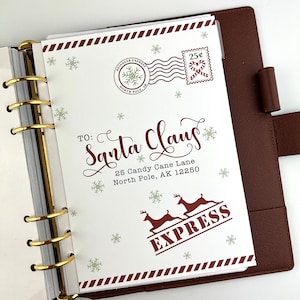 DASHBOARD CHRISTMAS POSTKARTE für Planner Travelers Notebook Ring Planner, A6, B6, Personal, Personal Wide Margaritas, A5, A5 Breit