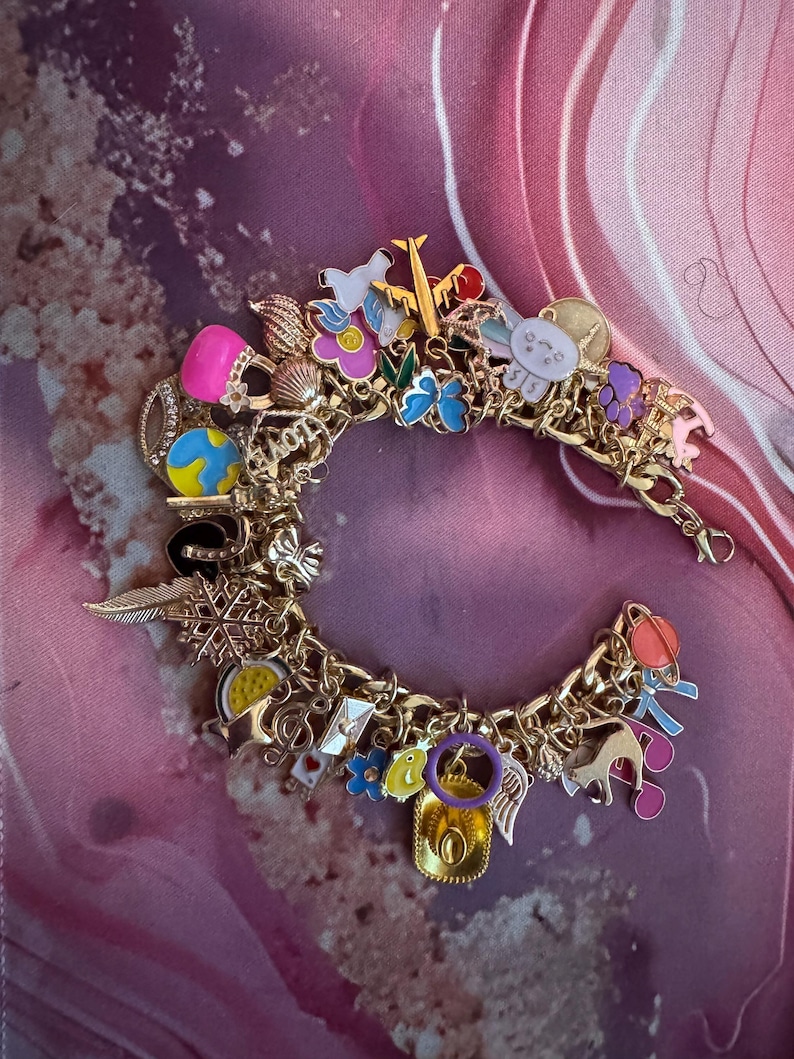 Charm Bracelet -random - Etsy