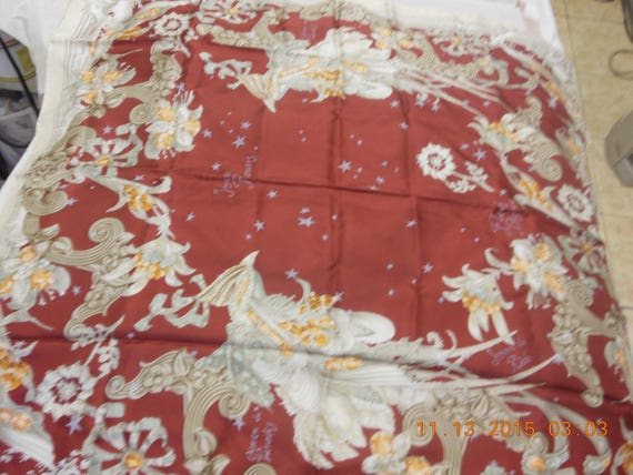 Gian Franco Ferre beautiful 100% fine silk scarf - image 1