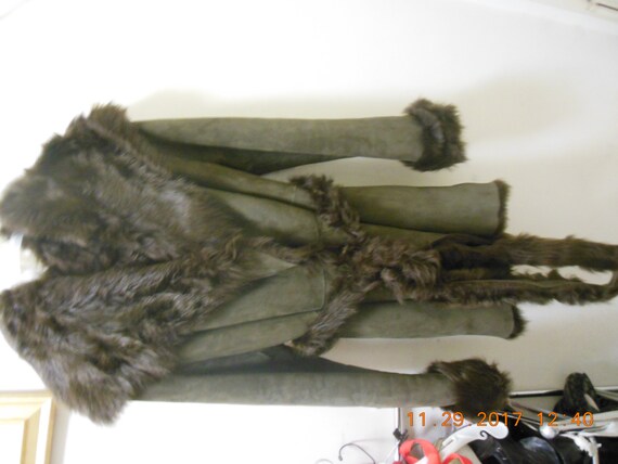 Very luxurious olive color Shearling   3/4 jacket… - image 6