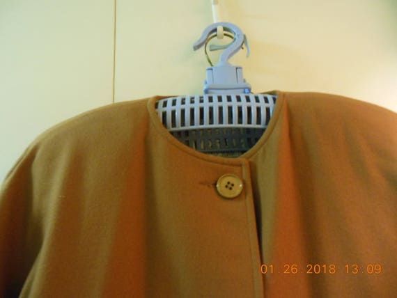 Beige cashmere long Gian Franco Ferre 3/4 jacket - image 2