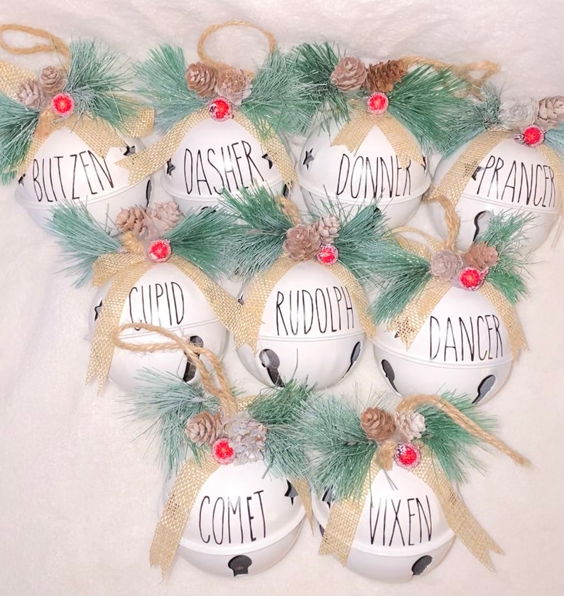 Rae Dunn Inspired Christmas Ornaments/farmhouse Etsy