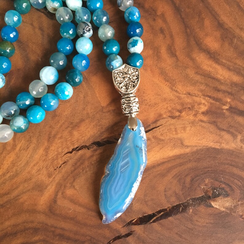 108 Mala Necklace Yoga Gift for Goddaughter Bohemian Necklace Long Necklace Gift for Godmother Gift Mothers Day Gift for Mom Birthday Gift