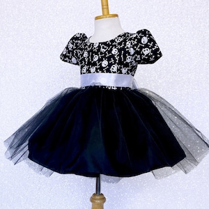 Skeleton Dress: Black & White Tulle Halloween Costume