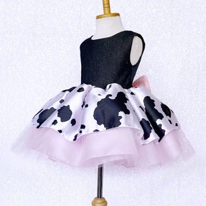 Denim Pink Cowgirl V-Back Tulle Sleeveless Dress Toddler Junior Halloween Birthday Pageant Photoshoot Holiday Spring Summer Fall Rustic Chic