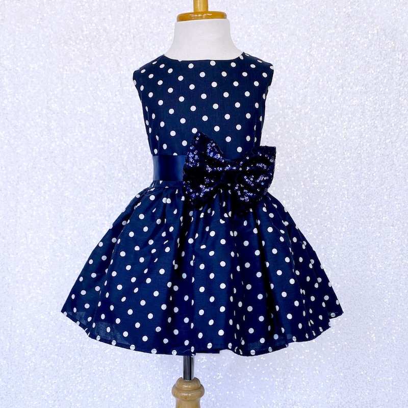 Sonata Pink Polka Dot Dress - (Made To Order) main image 1