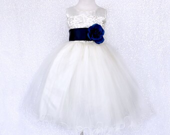 Sleeveless Flower Girl Turquoise Sequence Bow White Tulle 4 Layer Gown Wedding Bridesmaid Junior Baby Birthday Christmas Holiday Winter Fall