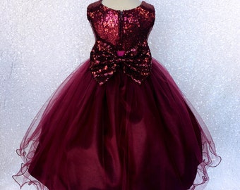 burgundy dresses for toddlers