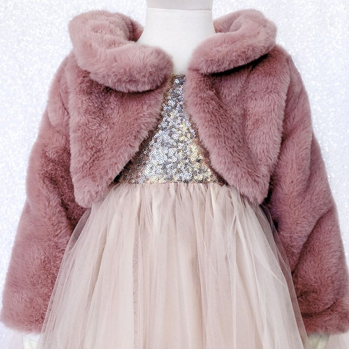Warm Formal Chic Long Sleeve Faux Fur 