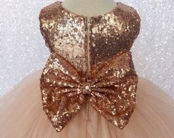 rose gold infant dress