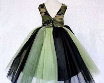 green denim dress