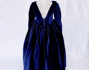 coast navy velvet dress