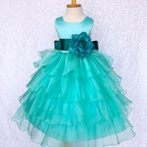 Vestidos color agua marina para promocion primaria top