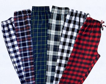 Old Navy Matching Plaid Flannel Cotton Christmas Color Pajama Pants for ...