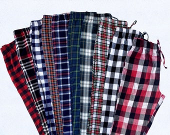 Green and red plaid pajama pants store