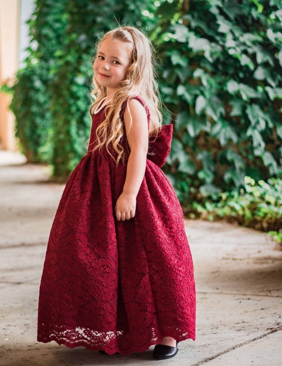 junior fall dress Little Girls Cute Fall Floral Tiered Ruffle Dress main image 0