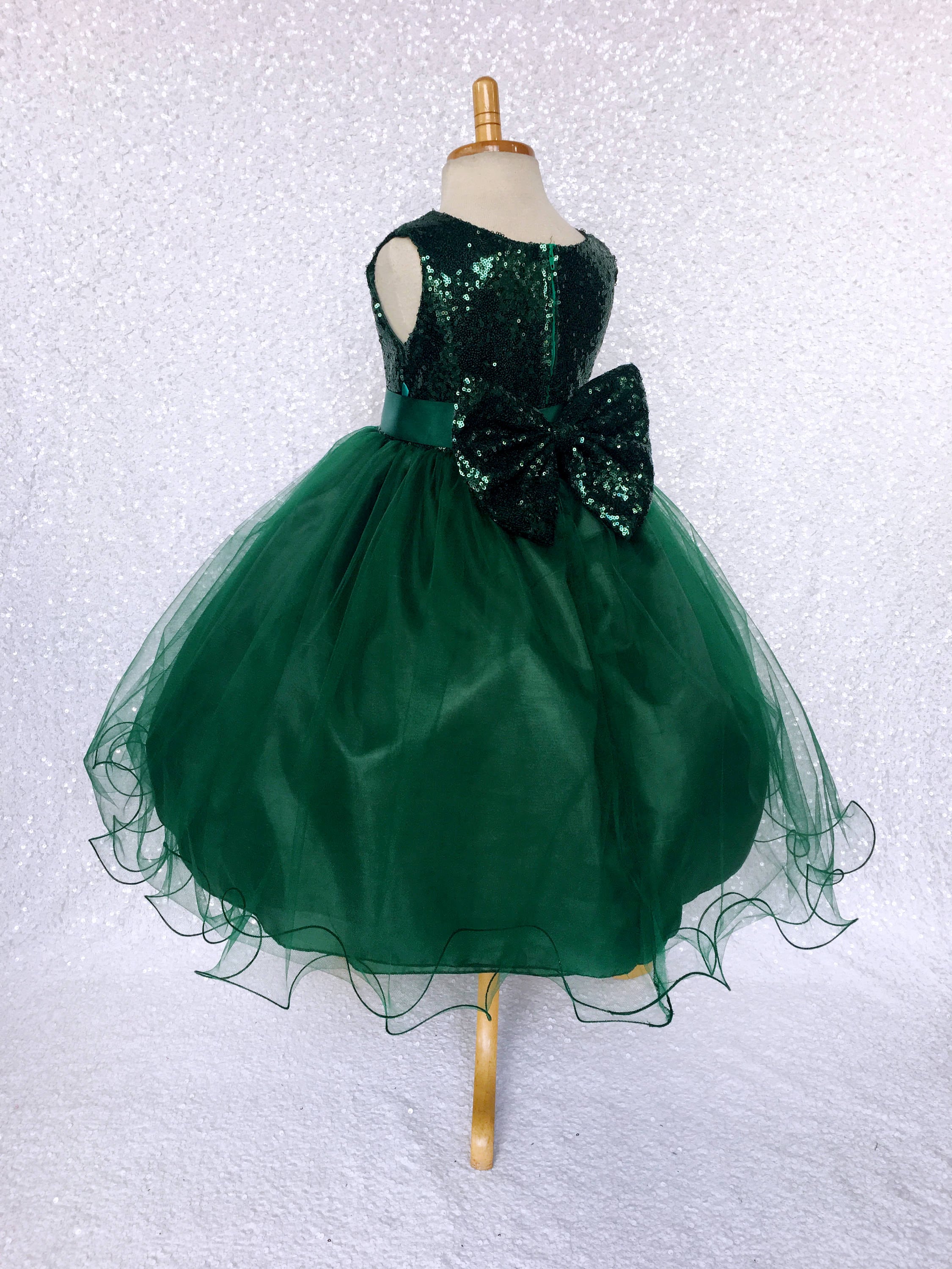 green emerald velvet dress Amazon.com: Emerald Green Toddler Dress main image 0
