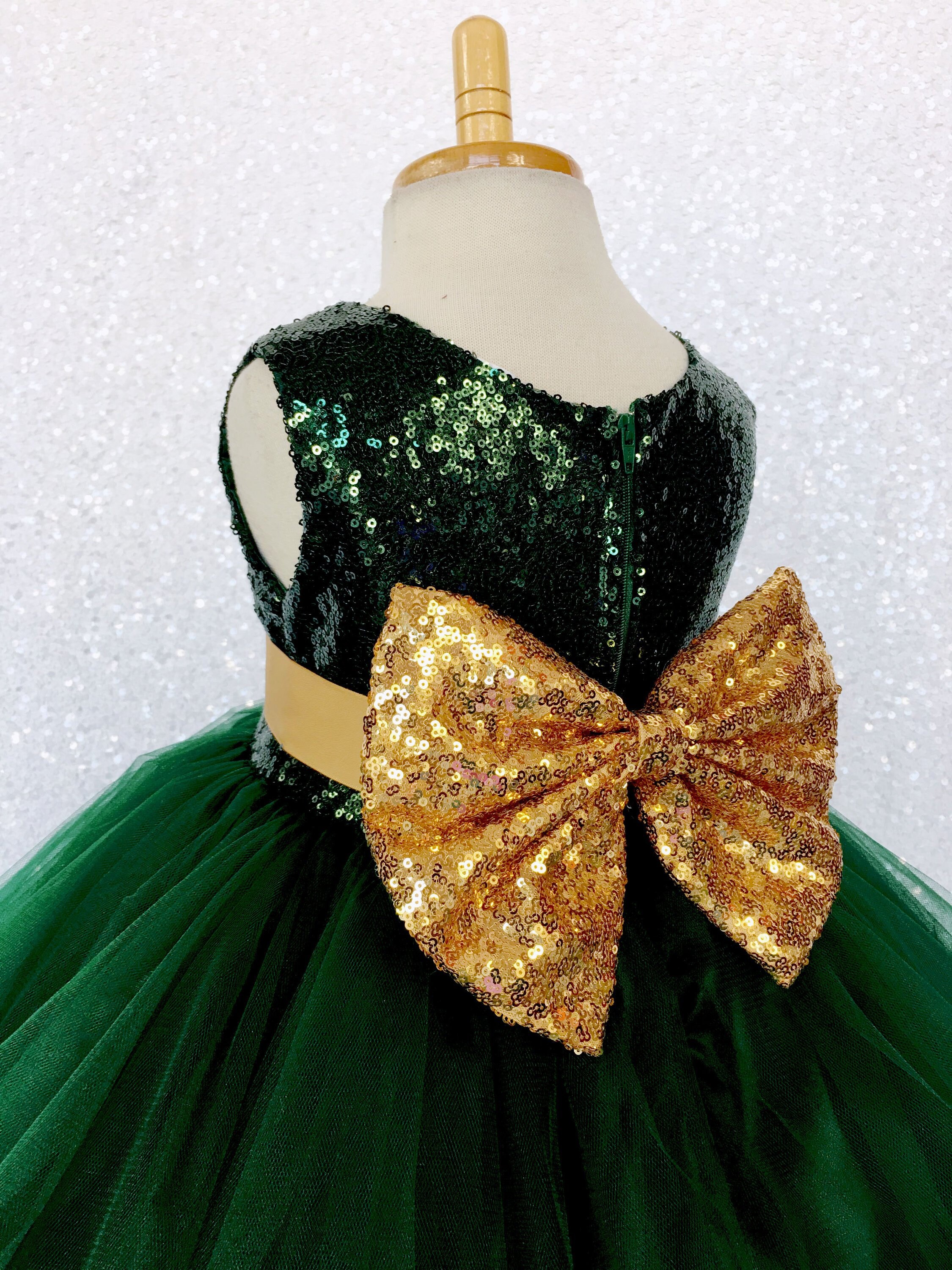 Gold Green Dress Etsy UK