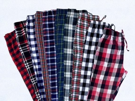 Old Navy Mens Red Plaid Tartan PJ Pants Pyjama Bottoms – Quality