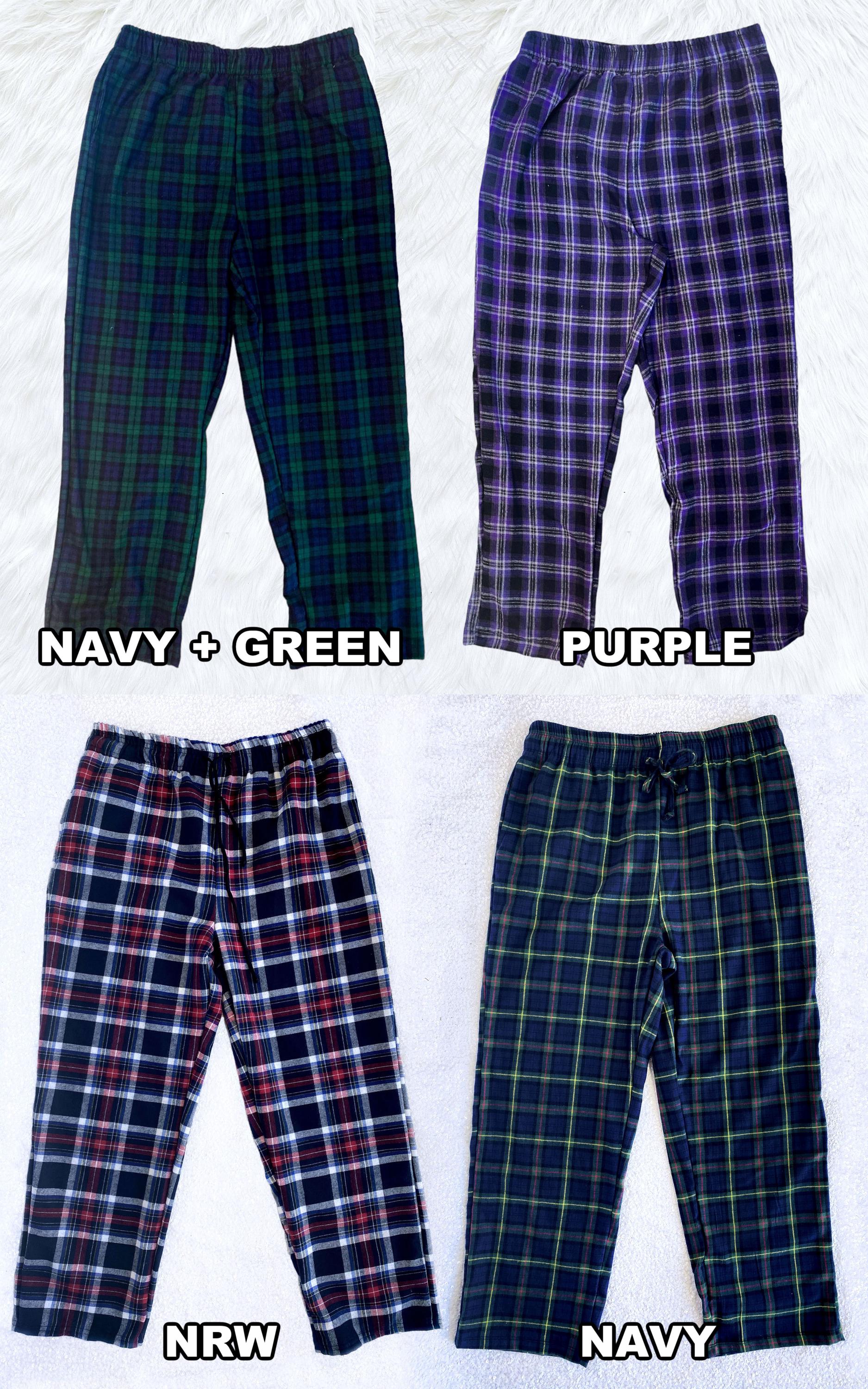Pantalon De Pyjama Homme Noël - Carreaux, Coupe Baggy - Coton Chaud & Confortable