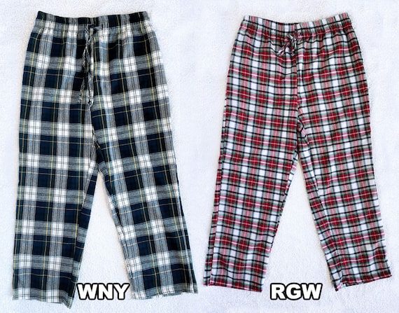 Adult Women Men Unisex Pajama Drawstring Pants Plaid Red White Black Cotton PJ  Bottoms Fall Pocket Pajama Set Small Medium Large XL -  Canada