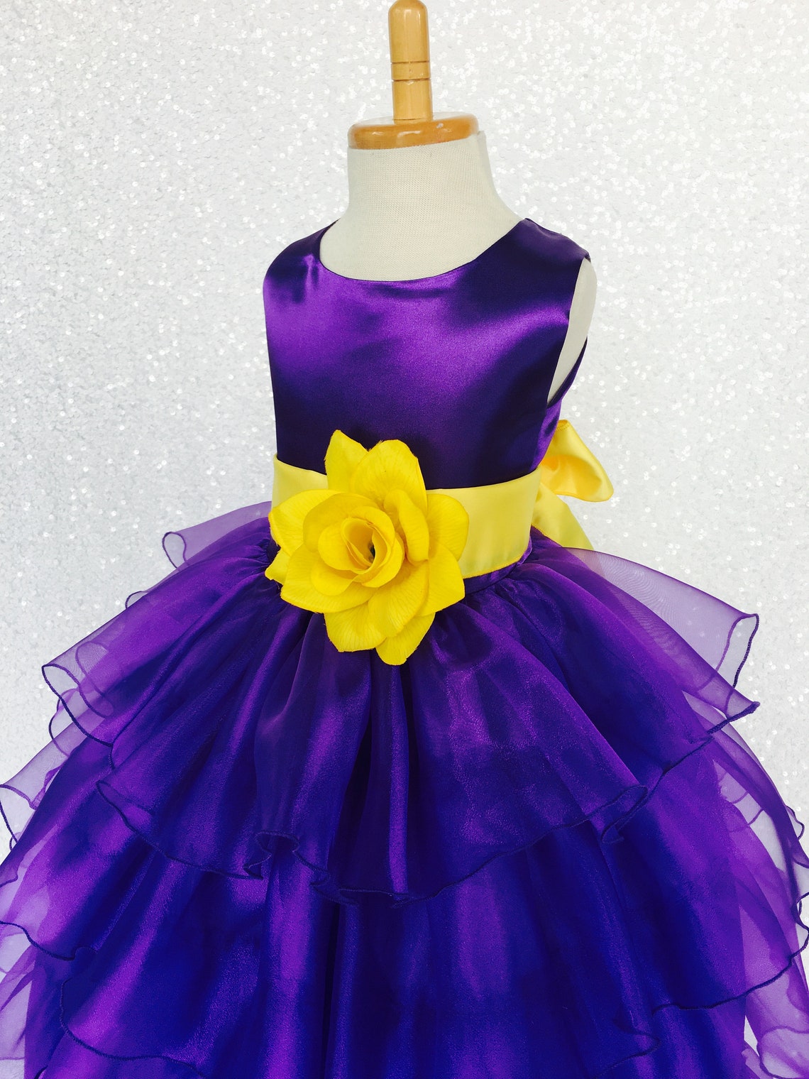 purple and yellow outfit