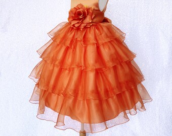 open lace back dress Orange Rhinestone Jersey Long Feather Prom Dress main image 1