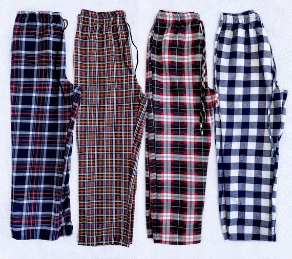 Unisex Pocket Pajama Bottom Red White Black Plaid Cotton Christmas PJ Pants  Winter Set Adult Women Men Sleepover Small Medium Large XL XXL -  Canada