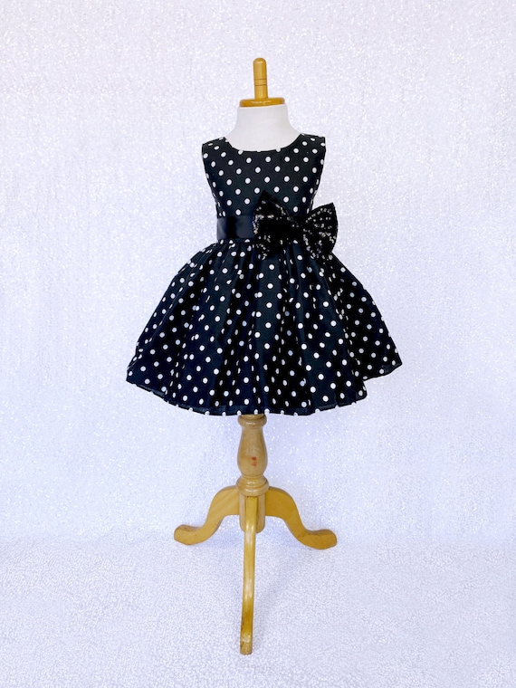 amazon black and white polka dot dress Flower Girl Dress: Cotton Party Polka%20Dot%20A%20Line%20Midi%20Dress%20Black%20White%0D%0ADESIGN%3A%0D%0A%0D%0AColor%3A%20Black%2C%20white%0D%0AV